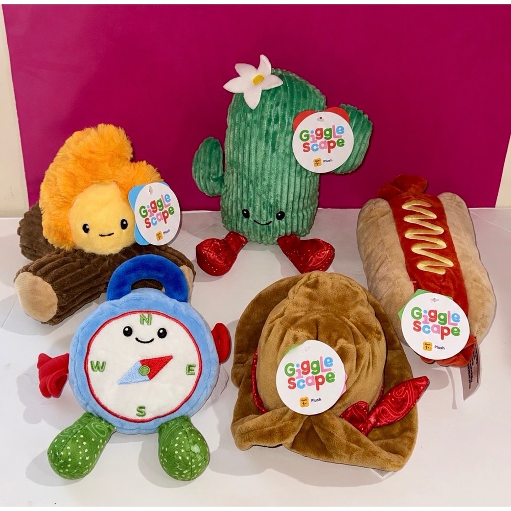 Gigglescape Plushy Set of 5 NWT